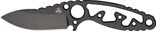 Nemesis NE16B Knives Fixed Knife Black Finish Afterburner Neck Knife 5 1/4"
