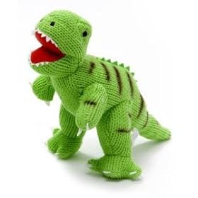 Knitted T-Rex Soft Toy