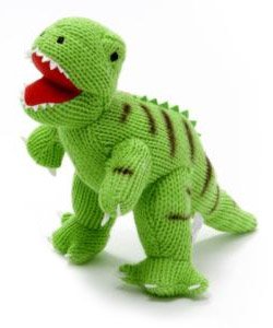 Knitted T-Rex Soft Toy