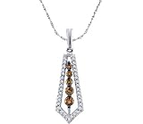 Journey Chocolate Diamond Pendant 14k White Gold (0.50 Carat)