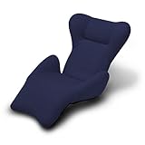 座椅子型リクライニングソファー アーバンマンボウソファーC（メッシュ生地コンパクトタイプ） ネイビー