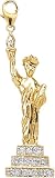 14k Gold Diamond Statue of Liberty Charm (1/10 cttw)