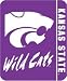 Kansas State Wildcats 50x60 inches Royal Plush Raschel Throw Blanket