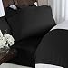 1200 Thread Count Full Size 4pc Bed Sheet Set 100% Egyptian Cotton Deep Pocket 1200 TC Solid Black - By The Sheet & Duvet Store