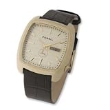 John Deere Fossil Mens Brown Face Watch