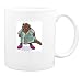 Mug with wearing, beaver, art, robe, animal, martial, sport