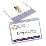 Avery Top Loading Insertable 3 x 4 Inch White Name Badges 40 Count (5384)
