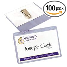 Click here to buy Avery 74541 Clip Style Rigid 3 x4 Laser Ink Jet Badges, 100 White Inserts 100 Holders by Avery.