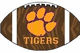 Clemson Tigers 24 x 15 Football-Shaped Rug