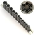Anytime Tools 11 pc FEMALE E-TORX (Star) SOCKET Set w/RAIL E4 - E20
