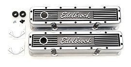Edelbrock 4249 Elite Series Aluminum Valve Cover - Pair