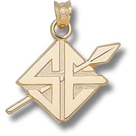 Southeast Missouri State Indians Solid 10K Gold ''SE'' Diamond Pendant