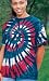 New Glory Spiral Patriotic Tie Dye Tee