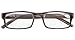 Eyekepper Spring Hinge Striped Reading Glasses (3 Pairs) Men Includes Sunshine Readers +3.50