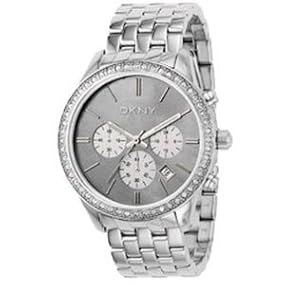 DKNY #NY4842 Women's Essential Oversized MOP Dial Chronograph Watch