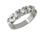 Diona 14K White Gold Diamond Cut Ring