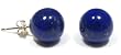 14k Yellow Gold 10mm Lapis Lazuli Stud Earrings