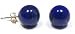 14k Yellow Gold 10mm Lapis Lazuli Stud Earrings