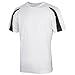 Just Cool Mens Contrast Cool Sports Plain T-Shirt