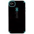 Speck Products CandyShell Glossy Case for iPhone 4/4S - 1 Pack - Carrying Case - Retail Packaging - Black/Peacock
