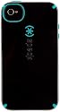 Speck Products CandyShell Glossy Case for iPhone 4/4S - 1 Pack - Carrying Case - Retail Packaging - Black/Peacock