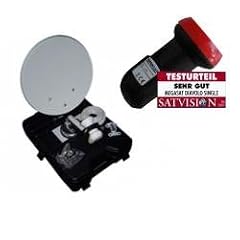 Camping Koffer Sat-Anlage, 38cm Spiegel, mit digital LNB, im Koffer