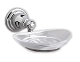 American Standard Polished Chrome Glass Soap Dish