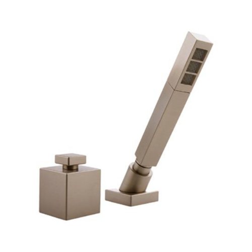 Graff G-3755-SN Solar One Handle Deck Mount Handshower and Diverter Set, Steelnox