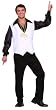 70's Disco Dancing Stud Shirt with Vest - Adult Std.