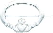 Sterling Silver Claddagh Pin