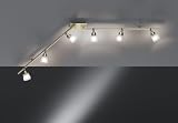 Halogen-Schienensystem,6x40Watt, messing-matt