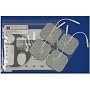60 2"X 2" Carbon Square Re-Usable TYCO GEL Electrodes - Multistick Gel - Non-Irritating to Skin