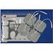 60 2"X 2" Carbon Square Re-Usable TYCO GEL Electrodes - Multistick Gel - Non-Irritating to Skin
