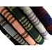 Brisbane Alpaca Royal Wool Throw Blanket Black and Cream Plaid