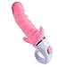 cnlinkco Women Sex Silicone Dual G-spot Vibrator Speed Waterproof Adult Sex Toys Massager(Pink)