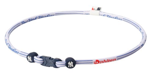 Phiten MLB Authentic X30 Necklace New York Yankees, 18 Inches