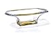 14 Length Amber Crystal Bowl - Regency Collection - Bohemia Crystal - Made In Czech Republic