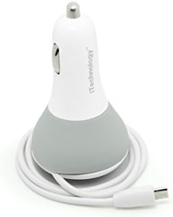 iTechnology® Unique Design Big Power 4.5A Dual USB+Micro USB charging cable Vehicle Charger,Dual Vehicle usb charger, Dual usb car charger (2.4A output for ipad air/2,2.1A output for Samsung Tabs,micro usb 1A output for almost smart phone) Compliant with almost vehicle cigarette lighter slot (Blue)