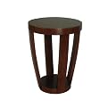 Round Drum Accent Table