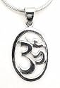 OM Hindu Symbol of the Absolute Sterling Silver Pendant