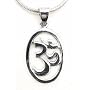 OM Hindu Symbol of the Absolute Sterling Silver Pendant