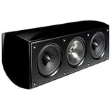 KEF XQ50CGB GLOSS BLACK 3-way maple center channel speaker