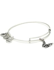 Alex and Ani "Charity by Design" Expandable Wire Bangle Bracelet with Butterfly Charm, 7.75"