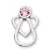 The Perfect Sterling Silver With Me Always October Birthstone Angel Pin - 15.5X10MM
