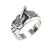 Guitar Color Solid Pewter Ring