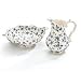 Porcelain Violet Flowers Pitcher And Bowl Set For Home Decor