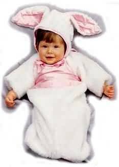 Baby 0-6 Months - Plush Bunny Costume Baby Bunting