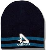 DEFTONES - Logo - Blue Striped Biodomes Beanie Hat - OSFA