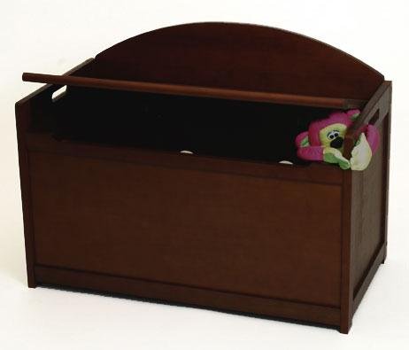 Childrens Toyshop  Toys : Child's Wooden Toy Box Chest - Espresso Brown Finish