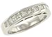 Ladies Channel Set Princess Cut Diamond Band 1.00cttw